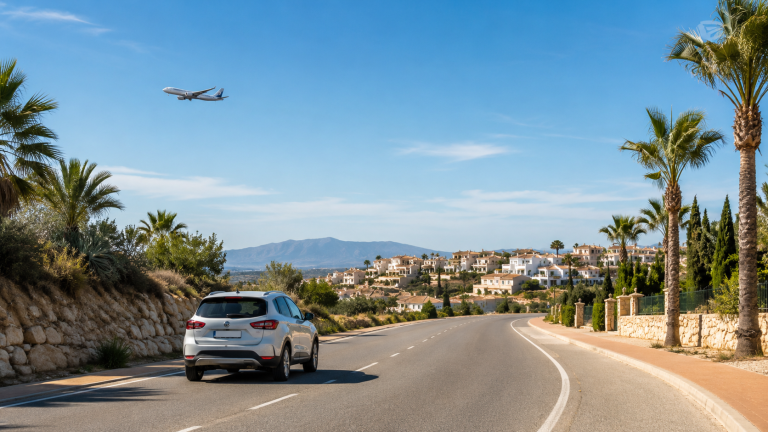 Sunny drive from Alicante to Ciudad Quesada